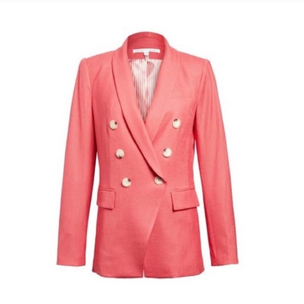 NWOT Veronica Beard Oskar Dickey Jacket in Melon Size 00